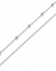 July Birthstone Necklace with Initial Charm | Ruby Gift for Her