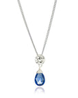 Classic Athena Kate Gemstone Necklace: Silver & Iolite