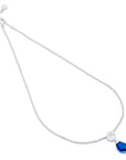 Classic Athena Kate Gemstone Necklace: Silver & Iolite