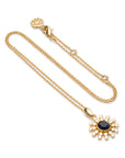 Etrusca Sun Drop Pendant with Black Onyx