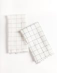 Stone Washed Linen Windowpane Napkins-0