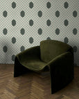 Deco Checkers - in Seafoam Bliss - Wallpaper - Micaela Sharp Collaboration