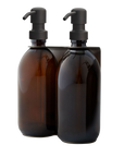 Nickel Double Wall Mounted Soap Dispenser