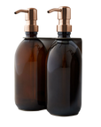 Nickel Double Wall Mounted Soap Dispenser