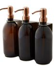 Nickel Triple Wall Mounted Soap Dispenser