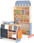 Wooden Supermarket Play Set for Kids
