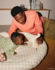 Premium Nobodinoz sensory activity nest for baby development, organic cotton, early-learning toys, soft padded edges, 100 cm diameter by Ella James at brixbailey.com
