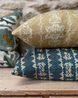 Nora Square Cushion - Slate Green