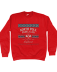 North Pole Padel Club Christmas Jumper — Red Unisex