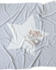 Premium organic cotton baby blanket, soft and stylish dove grey throw for infants, cozy pram wrap, best-selling luxury nursery essential by Wildash London at brixbailey.com