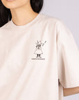 Beige Unisex Moomin Book Lovers T Shirt