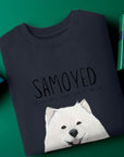 Warm, Fluffy & Slightly Suspicious – Samoyed Crewneck Sweatshirt