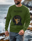 Mischievous Black & Tan Hot Dog Sweatshirt – For the Fearless Doxie Fans!