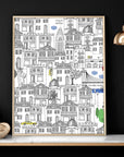 NY city posters | Set of 2 wall art prints for office decor
