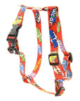 Red Graffiti Nylon Dog Harness