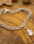 Oak Leaf Silver Charm