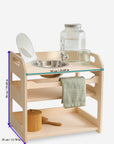 Small Wooden Washbasin with Shelf for Children