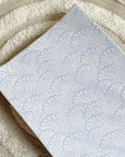 Anti-Roll Wedge Changing Mat - Blue Ocean Waves Print