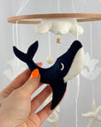 Ocean Whispers Cot Mobile with Felted Sea Creatures