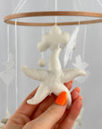 Ocean Whispers Cot Mobile with Felted Sea Creatures