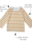 Ochre Breton Stripe Top