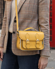 Handmade Leather Micro Satchel - Yellow Ochre