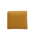 Handmade Leather Simple Coin Purse - Yellow Ochre