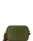 Olive Green Leather Tassel Cross Body Camera Bag - Brix + Bailey