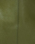 Olive Green Leather Flap Pocket Backpack Brix and Bailey Ethical Leather Backpack Brand