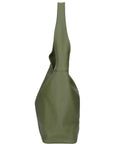 Olive Green Leather Shoulder Hobo Bag Brix and Bailey Ethical Bag Brand