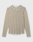 Long Sleeve Striped Linen T-shirt