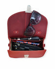 Olympia Handmade Leather Bag - Marsala Red