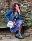 Olympia Handmade Leather Bag - Ghost Grey