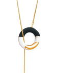 Black and White OM Choker Necklace