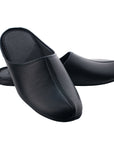 Leather Slippers Sänna - Black