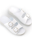 Anne Healed Sandals - White