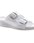 Anne Healed Sandals - White