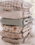 One Size All-In-One Reusable Cloth Nappy - Gingham Taupe