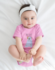 Furry Road Warrior: Bulldog Baby Bodysuit for Little Rebels!