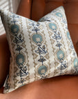 Oren Square Cushion - Blue