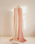 Powder Pink Organic Cotton and Linen Canopy