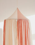 Powder Pink Organic Cotton and Linen Canopy