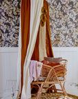 Cozy Organic Cotton and Linen Canopy in Caramel Circus