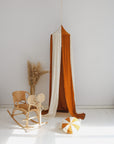 Cozy Organic Cotton and Linen Canopy in Caramel Circus