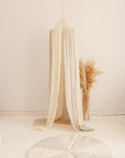 Cream Cotton and Linen Hanging Canopy