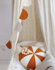 Cream Cotton and Linen Hanging Canopy