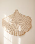 Organic Cotton Ginkgo Leaf Playmat in Cream