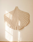 Organic Cotton Ginkgo Leaf Playmat in Cream