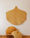 Organic Cotton Velvet Ginkgo Leaf Playmat Yellow