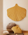 Organic Cotton Velvet Ginkgo Leaf Playmat Yellow